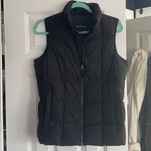 Lands End Black Puffer Vest